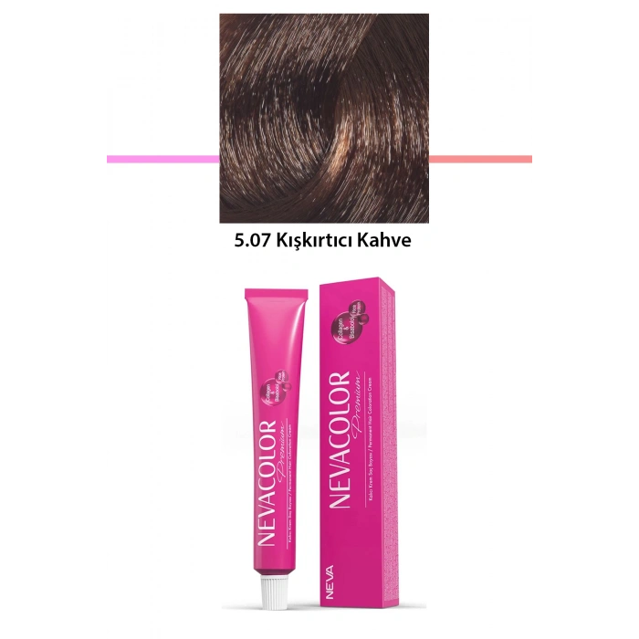 Premium 5.07 Kışkırtıcı Kahve  Kalıcı Krem Saç Boyası 50 G Tüp (599)