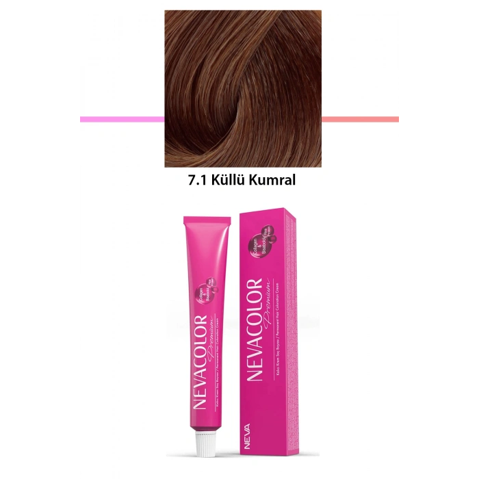 Premium 7.1 Küllü Kumral  Kalıcı Krem Saç Boyası 50 G Tüp (599)