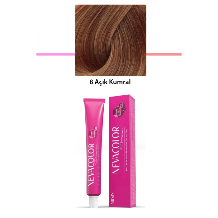 Premium 8 Açık Kumral  Kalıcı Krem Saç Boyası 50 G Tüp (599)