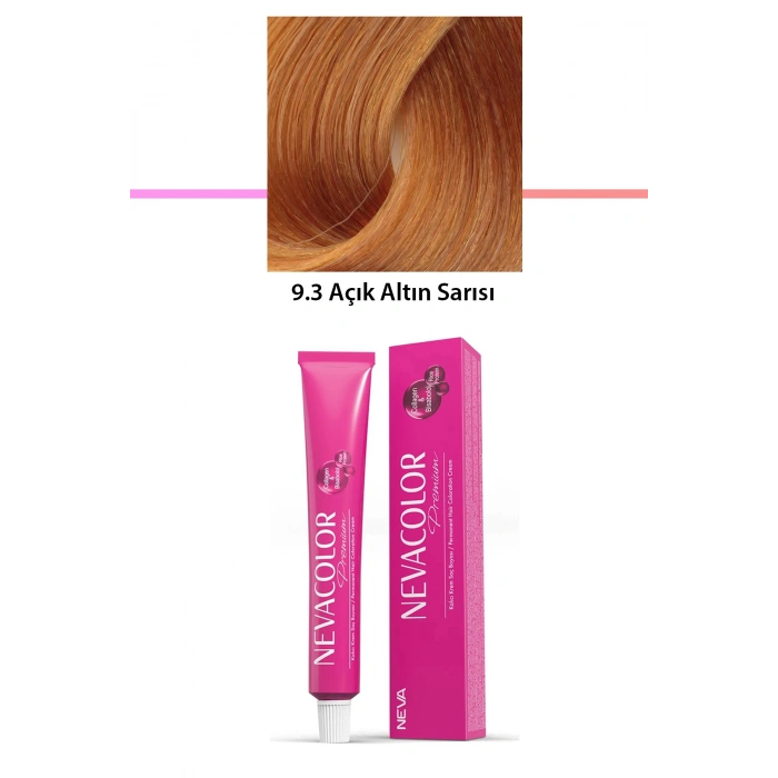 Premium 9.3 Açık Altın Sarısı  Kalıcı Krem Saç Boyası 50 G Tüp (599)