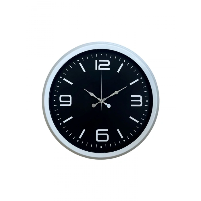 Prime White 40  Cm Metal Modern Duvar Saati