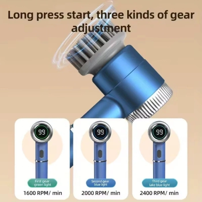 Profesyonel 5’i 1 Arada Şarjlı Temizlik Fırçası