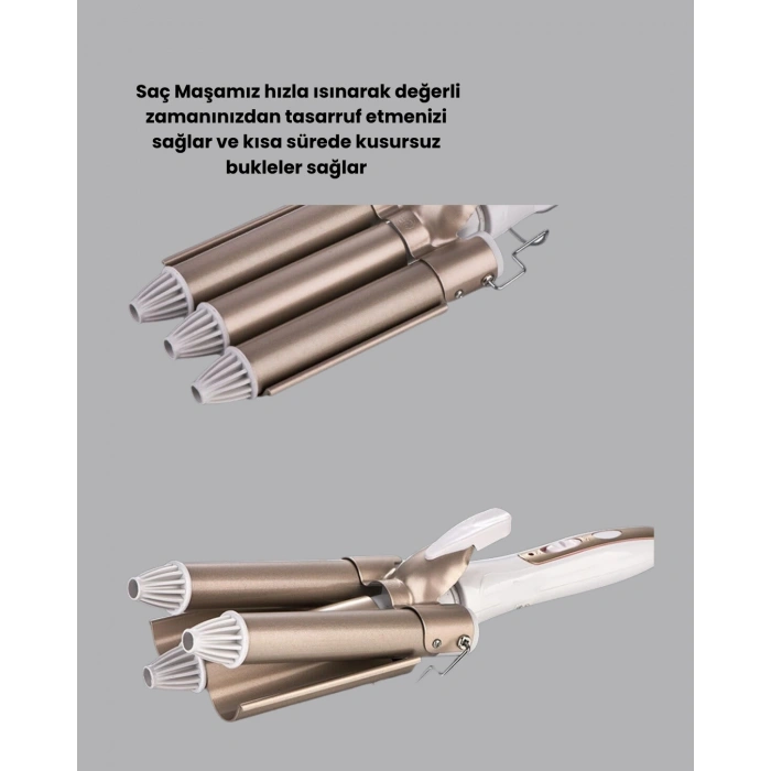 Profesyonel Kullanıma Uygun Bukle Maşası Yeni Nesil