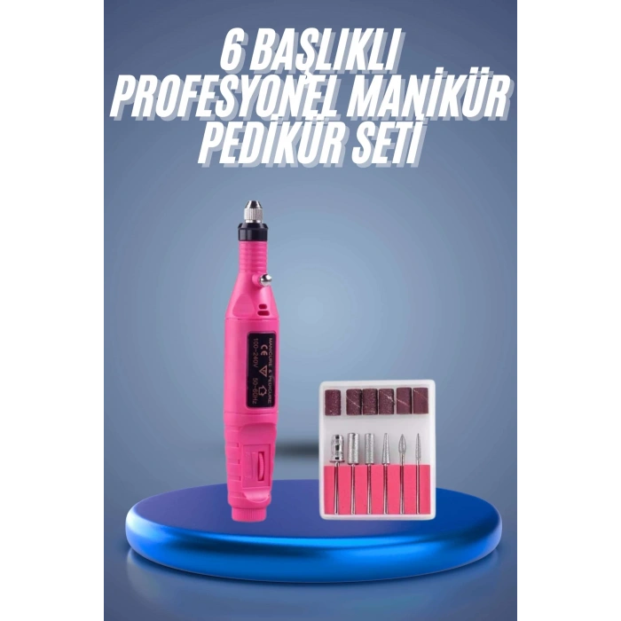 Profesyonel Manikür Pedikür Seti Törpü Makinesi Protez Tırnak Çıkarma