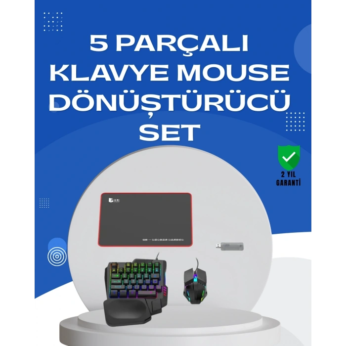 Profesyonel Mobil Oyun Seti | Yüksek Dpı Mouse + Ergonomik Klavye