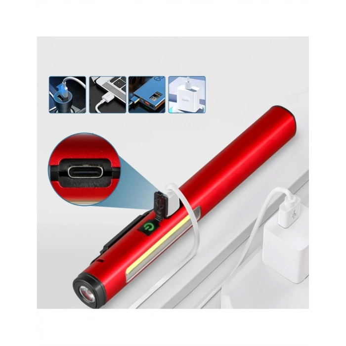 Profesyonel Şarjlı Mıknatıslı El Feneri Oto Feneri Çok Amaçlı Aydınlatma Çözümü (599)