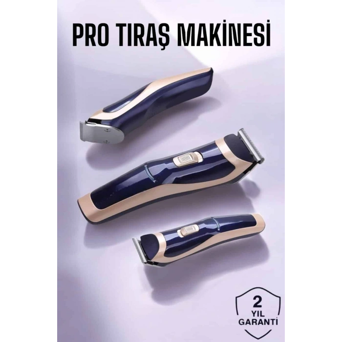 Profesyonel Şarjlı Saç Ve Sakal Traş Makinesi Kolay Kullanım
