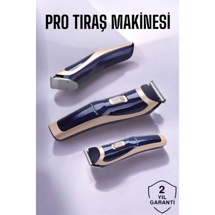 Profesyonel Şarjlı Saç Ve Sakal Traş Makinesi Kolay Kullanım
