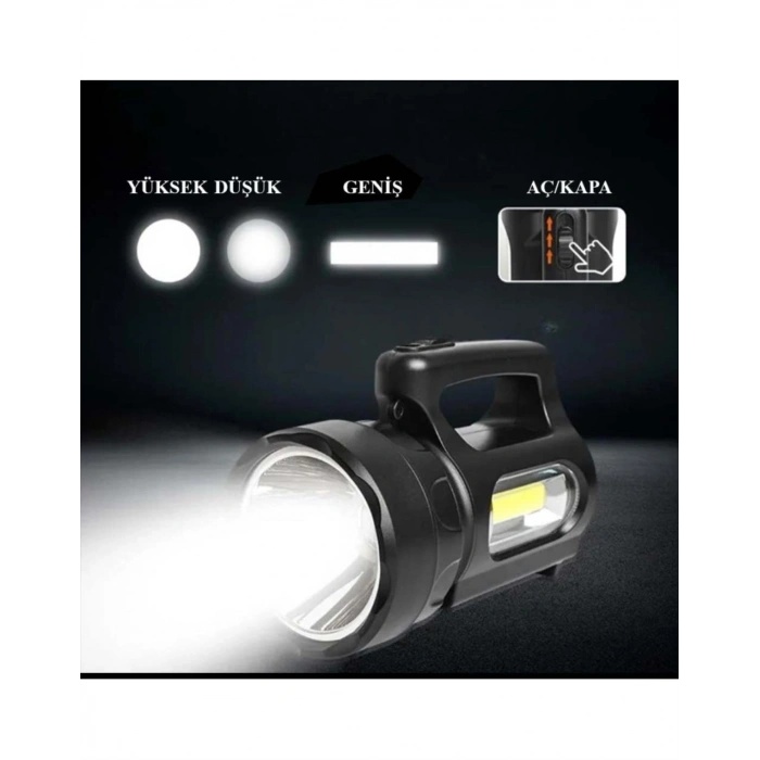 Profesyonel Ultra Güçlü LED El Feneri - Yüksek Performanslı 900 Lümen Aydınlatma (599)