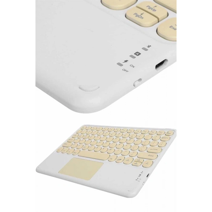 Profesyonel Wifi Q Klavye Bluetooth Klavye Touchpad 10.8 Inç