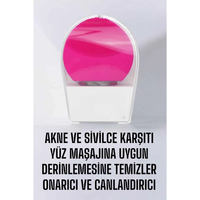 Profesyonel Yüz Temizleme Masaj Aleti Su Geçirmez, Kablosuz Şarj Özellikli Kolay Temizlenebilir