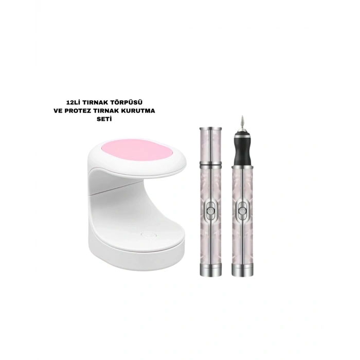 Protez Tırnak Kurutma Törpü Seti