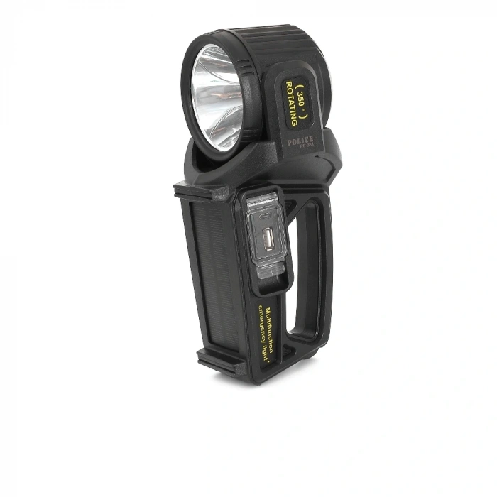 Ps-384 Şarjlı Güneş Enerjili Spot Fener Güçlü Led Aydınlatma Powerbank Özellikli
