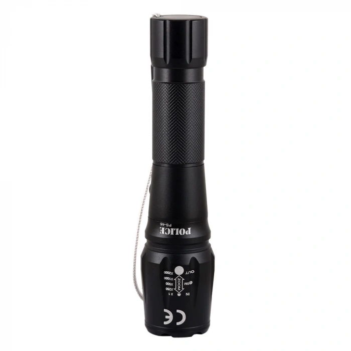 Ps-46 6 Led 5 Kademeli Zoomlu Şarjlı El Feneri