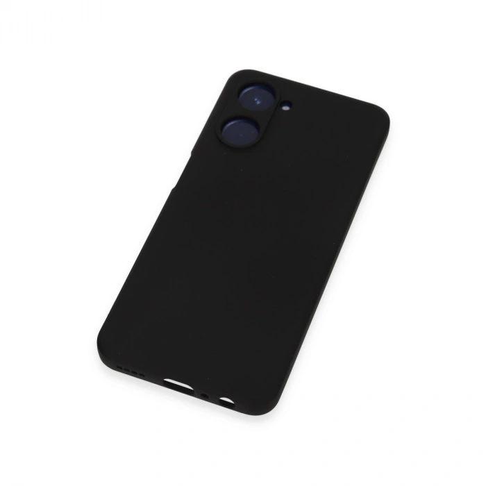 Realme 10 4g Kılıf Nano İçi Kadife Silikon - Siyah
