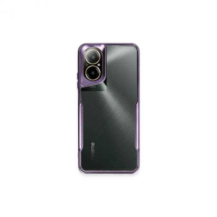Realme 12 Lite Kılıf Boyi Silikon Kapak - Derin Mor