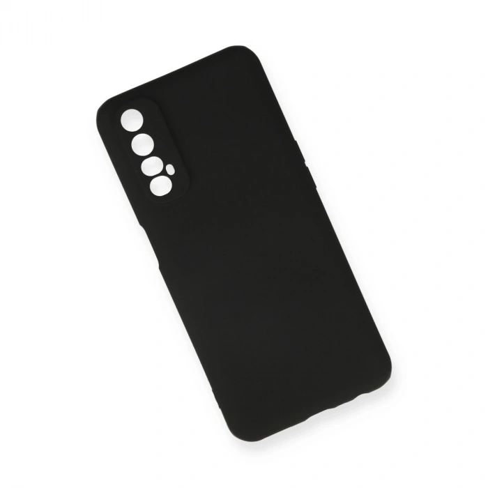 Realme 7 Kılıf First Silikon - Siyah