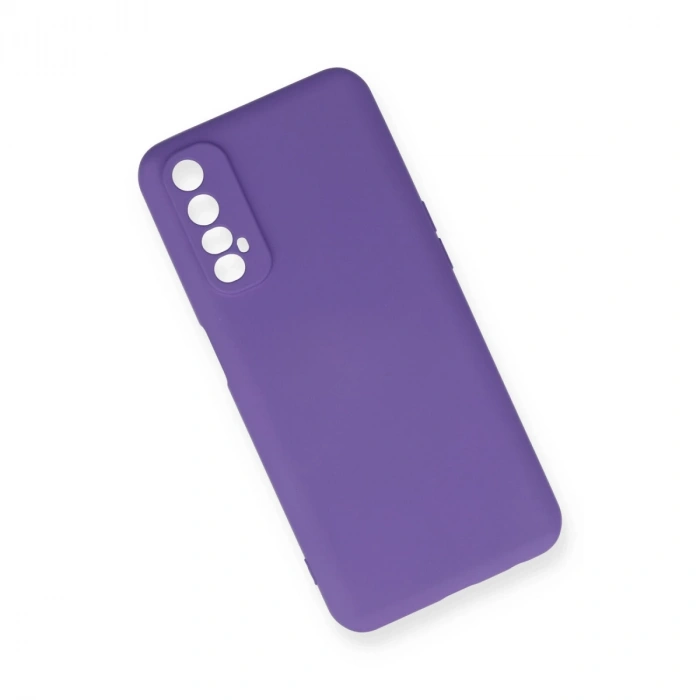 Realme 7 Kılıf Nano İçi Kadife Silikon - Mor