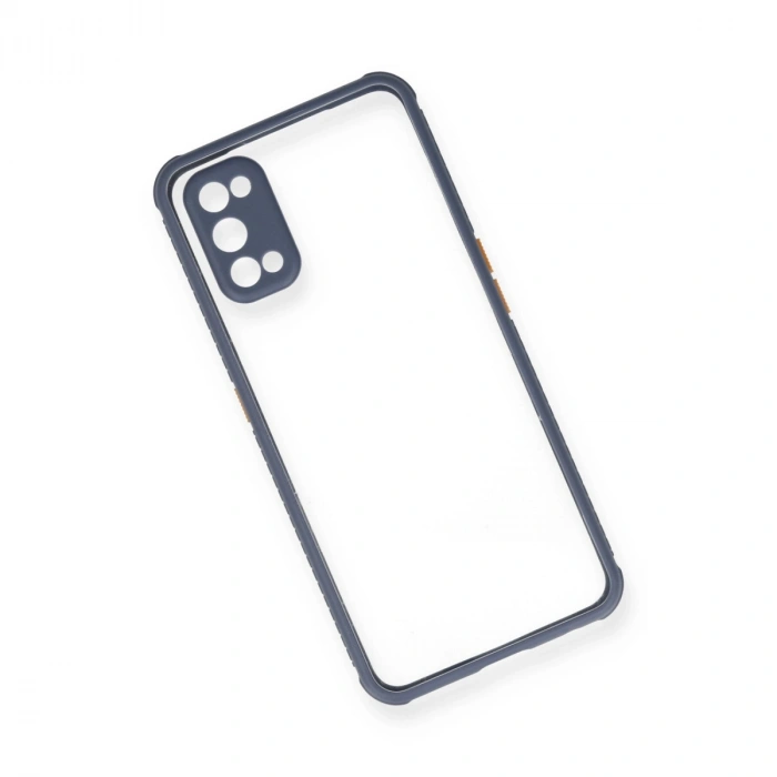 Realme 7 Pro Kılıf Miami Şeffaf Silikon - Gri