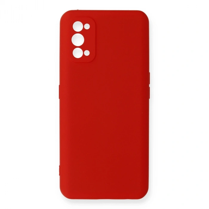 Realme 7 Pro Kılıf Nano İçi Kadife Silikon - Kırmızı