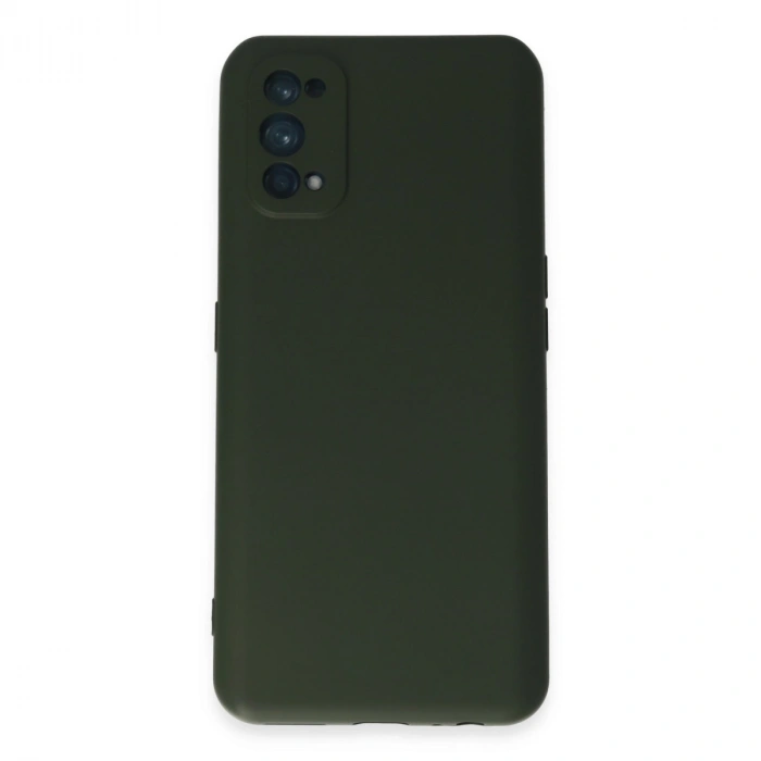 Realme 7 Pro Kılıf Nano İçi Kadife Silikon - Koyu Yeşil