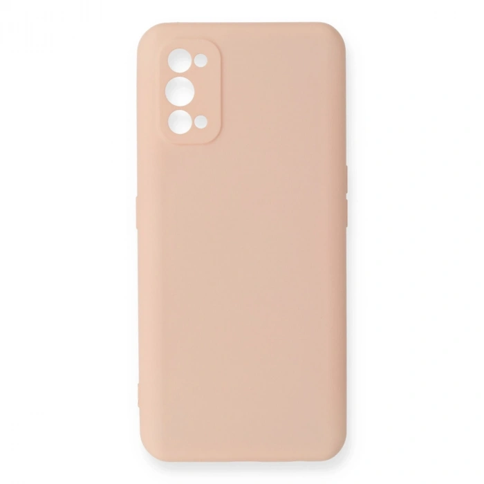 Realme 7 Pro Kılıf Nano İçi Kadife Silikon - Pudra