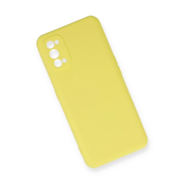 Realme 7 Pro Kılıf Nano İçi Kadife Silikon - Sarı