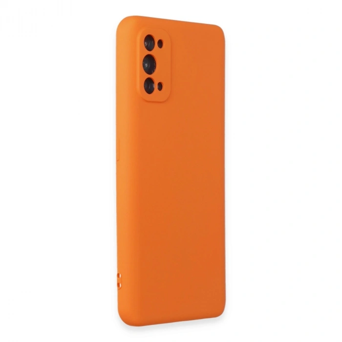 Realme 7 Pro Kılıf Nano İçi Kadife Silikon - Turuncu