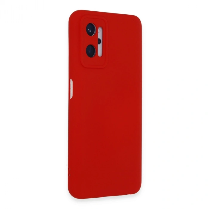 Realme 9i 4g Kılıf Nano İçi Kadife Silikon - Kırmızı