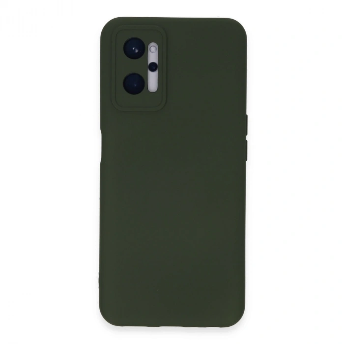 Realme 9i 4g Kılıf Nano İçi Kadife Silikon - Koyu Yeşil