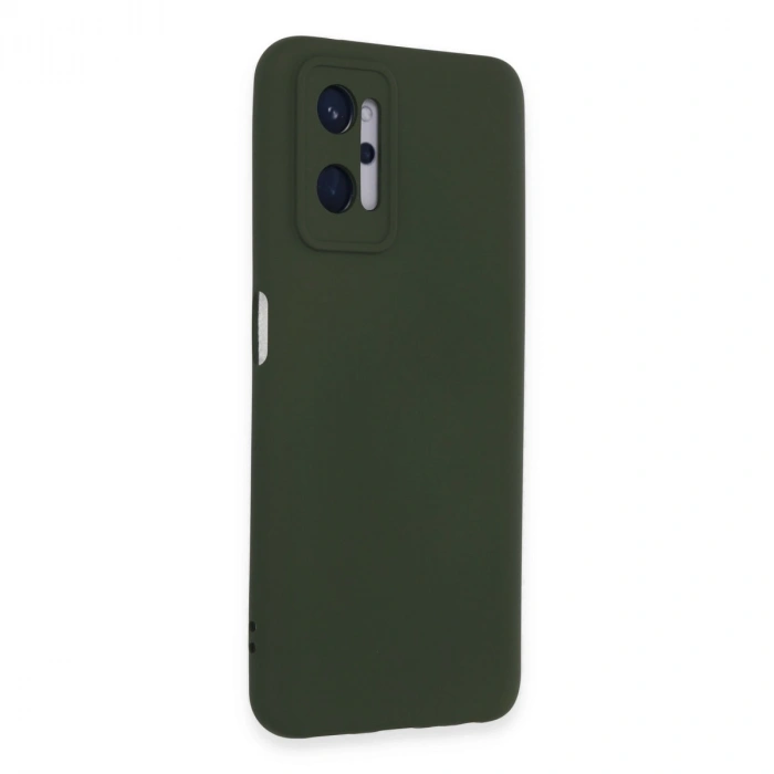Realme 9i 4g Kılıf Nano İçi Kadife Silikon - Koyu Yeşil