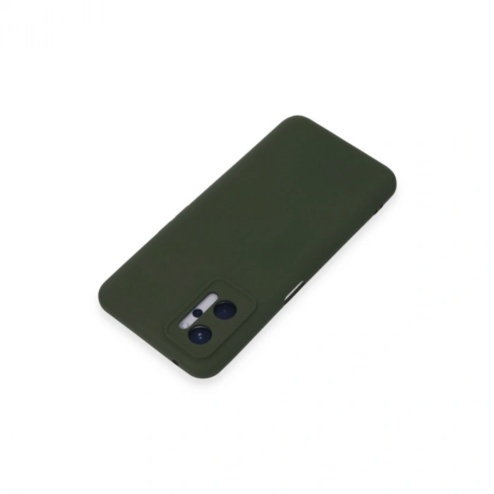 Realme 9i 4g Kılıf Nano İçi Kadife Silikon - Koyu Yeşil