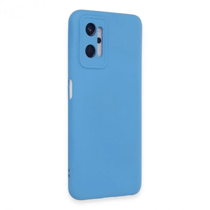 Realme 9i 4g Kılıf Nano İçi Kadife Silikon - Mavi