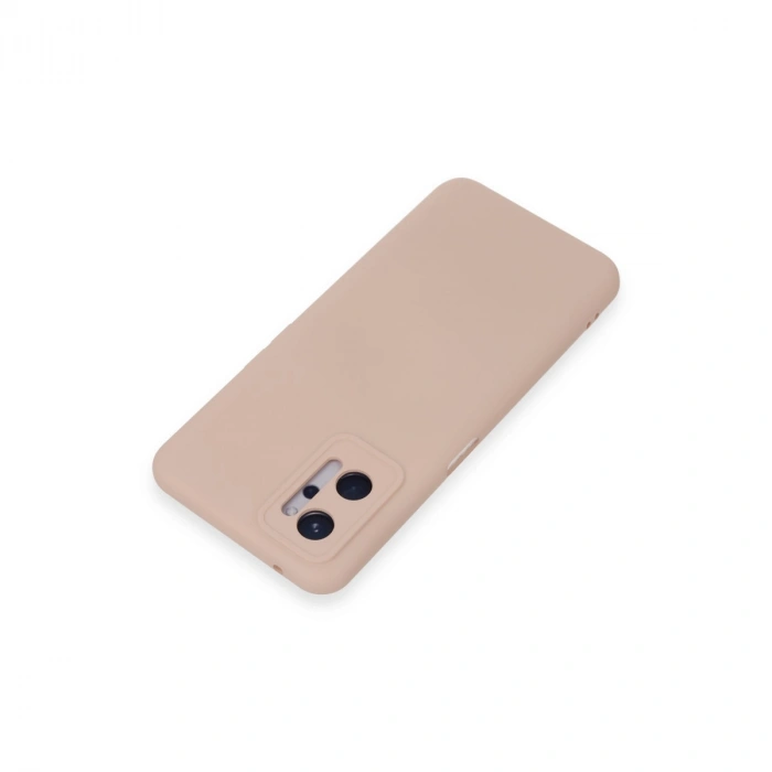 Realme 9i 4g Kılıf Nano İçi Kadife Silikon - Pudra