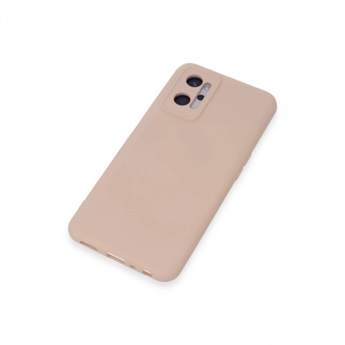 Realme 9i 4g Kılıf Nano İçi Kadife Silikon - Pudra