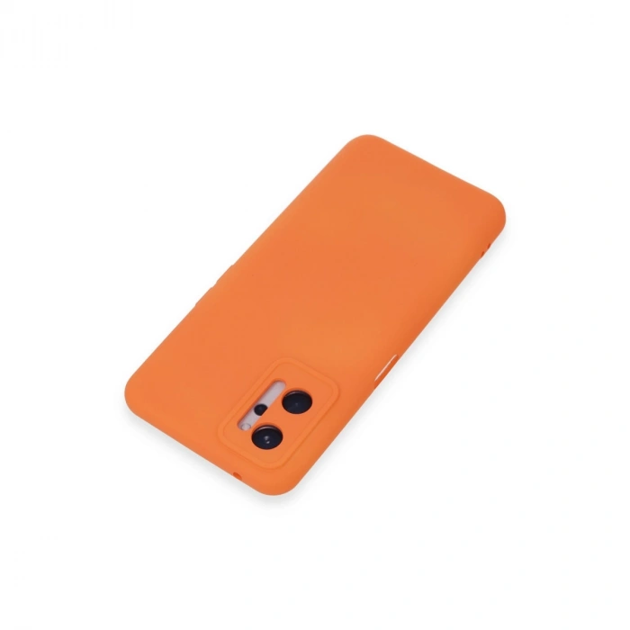 Realme 9i 4g Kılıf Nano İçi Kadife Silikon - Turuncu