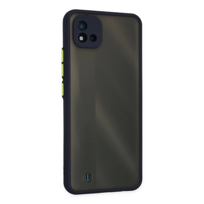 Realme C11 2021 Kılıf Montreal Silikon Kapak - Lacivert