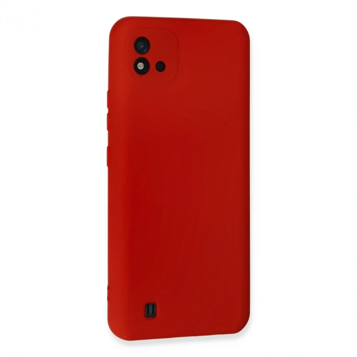 Realme C11 2021 Kılıf Nano İçi Kadife Silikon - Kırmızı
