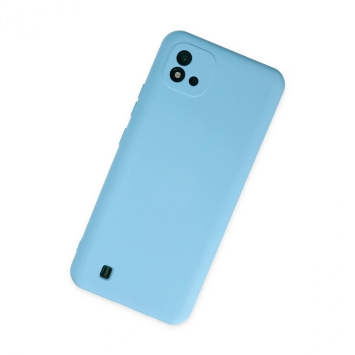 Realme C11 2021 Kılıf Nano İçi Kadife Silikon - Mavi