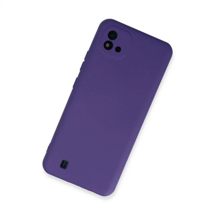 Realme C11 2021 Kılıf Nano İçi Kadife Silikon - Mor