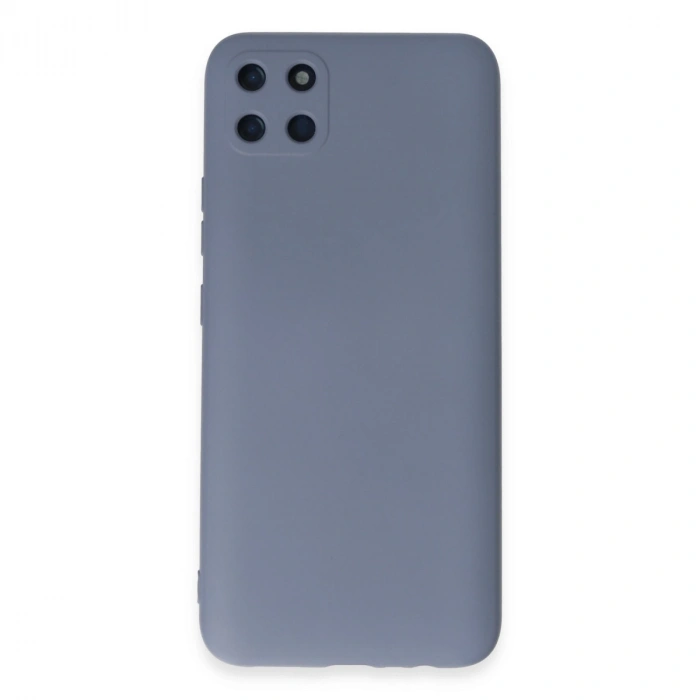 Realme C11 Kılıf Nano İçi Kadife Silikon - Gri