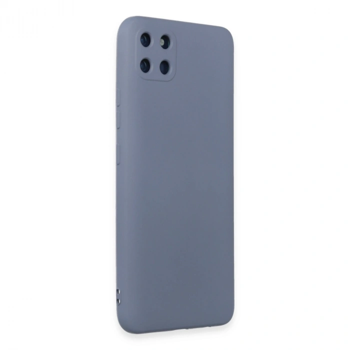 Realme C11 Kılıf Nano İçi Kadife Silikon - Gri