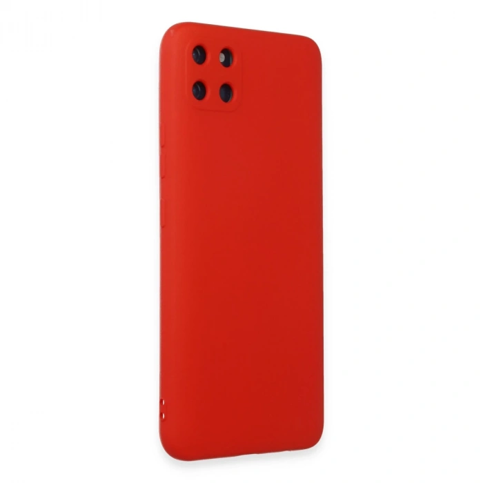 Realme C11 Kılıf Nano İçi Kadife Silikon - Kırmızı