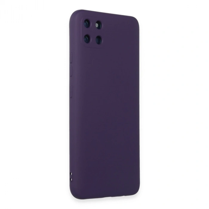 Realme C11 Kılıf Nano İçi Kadife Silikon - Mor