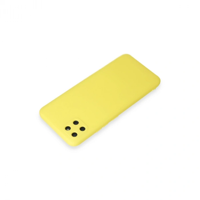 Realme C11 Kılıf Nano İçi Kadife Silikon - Sarı