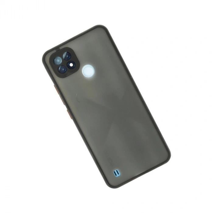 Realme C21 Kılıf Montreal Silikon Kapak - Siyah