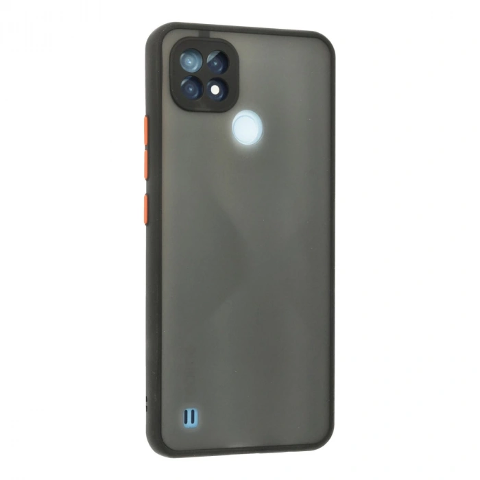 Realme C21 Kılıf Montreal Silikon Kapak - Siyah