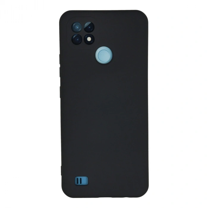 Realme C21 Kılıf Nano İçi Kadife Silikon - Lacivert