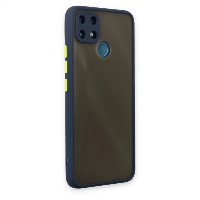 Realme C25 Kılıf Montreal Silikon Kapak - Lacivert