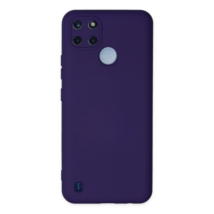 Realme C25y Kılıf Nano İçi Kadife Silikon - Mor